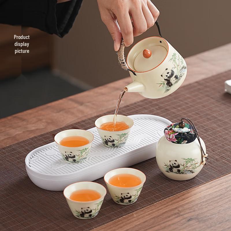 Tea Charm Panda Ru Kiln Tea Set