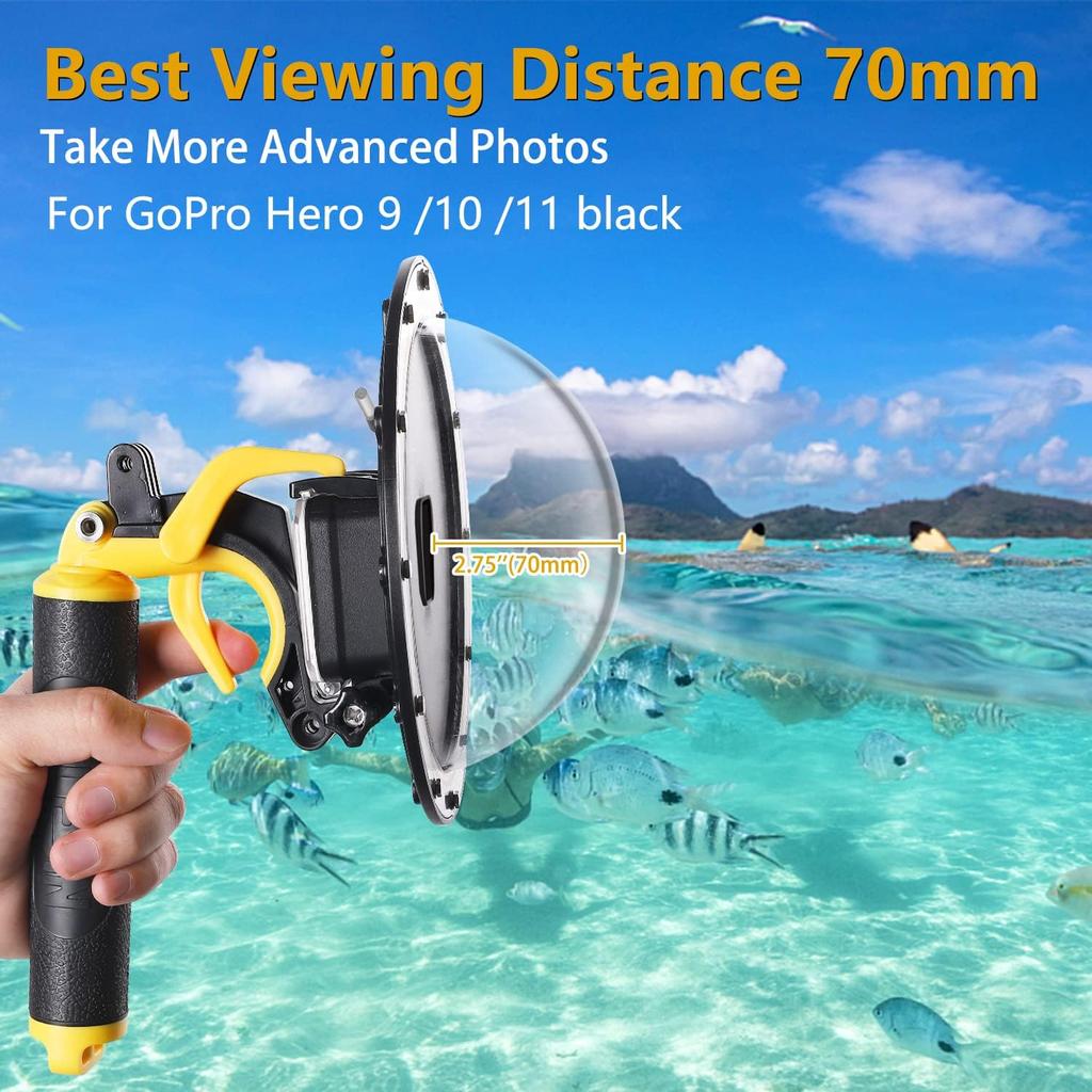 Dome Port for GoPro Waterproof Housing Case for GoPro Hero 9 10 11 Underwater Protective Diving Dome GoPro Lens Accessories