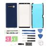 Back Glass Cover Replacement Kit for Samsung Galaxy Note 8 Front Outer Screen Glass Cover Repair Kit Blue