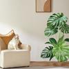 Large Monstera Plant Self Adhesive Wall Sticker for Living Room Corridor Entrance Hall Room Door Home Decor Fresh Green Vinyl Art