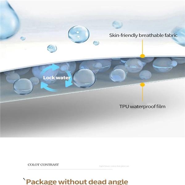 Waterproof Mattress Topper Bed Protector Cover Deep Pocket Bed Fitted Sheet Breathable Smooth Mattress 9 Colors Multi Sizes With 2 Pillowcases