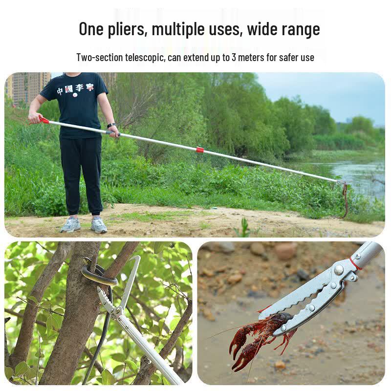 Retractable Snake Catcher Tongs