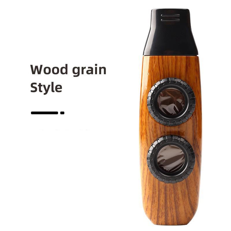 Dwukomorowe Kazoo Instrument Muzyczny, Lekkie Trwałe Wzornictwo Słojów Ćwiczebne Kazoo do Akompaniamentu Gitary Ukulele