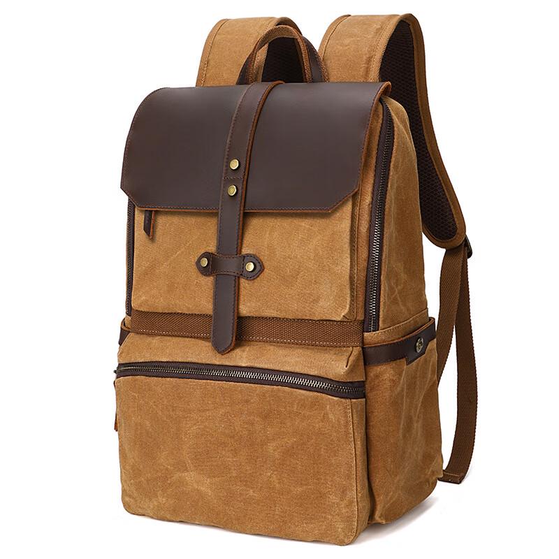

Vanaheimr KOOGER Waxed Canvas & Leather Backpack One Size