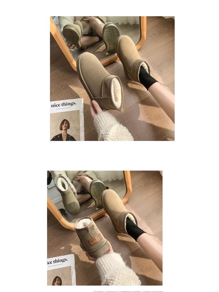 Women's Plus Size Thick-Soled Snow Boots - Cozy Velvet Lined Outdoor Winter Wear