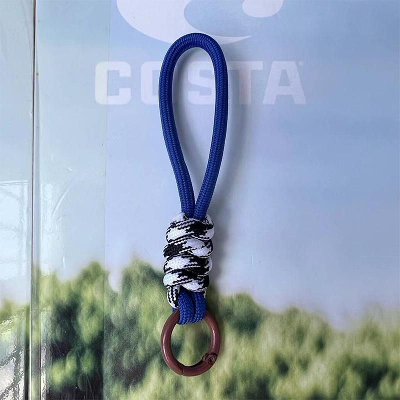 Color-Block Knotted Detachable Phone & Keychain Lanyard