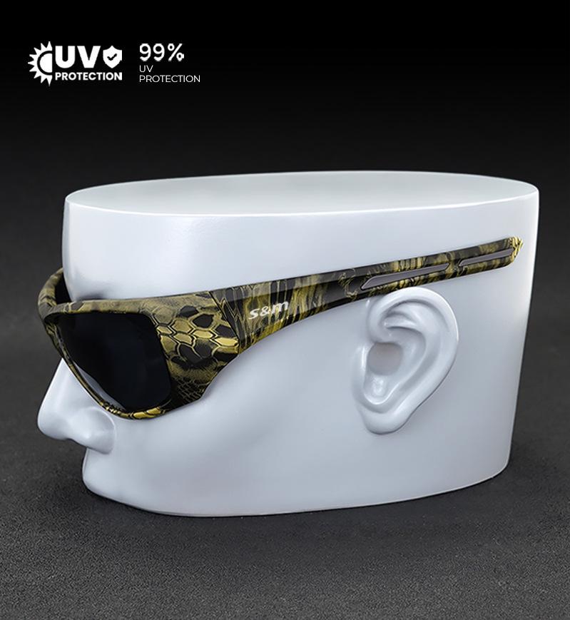 Camouflage Polarized Tactical Sunglasses: Ideal for Outdoor Sports, Hunting, and Fishing - Unisex Style for European and American Use