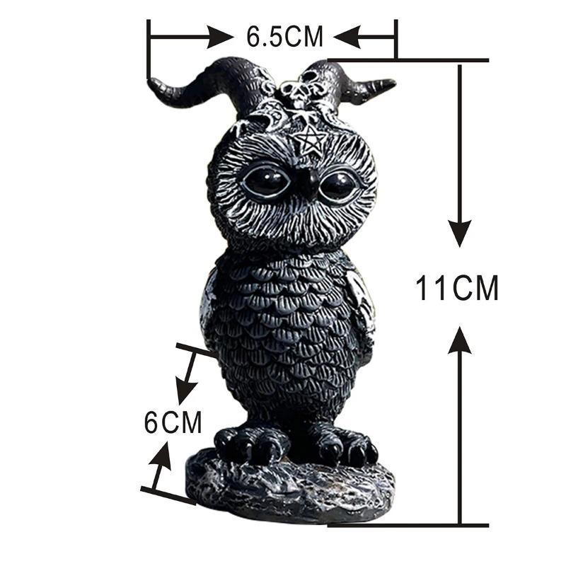 Garden Witch Cat Sculpture Gothic Kitten Decoration Halloween Magic Cat Statue Resin Craft Ornament Home Outdoor Courtyard Decor