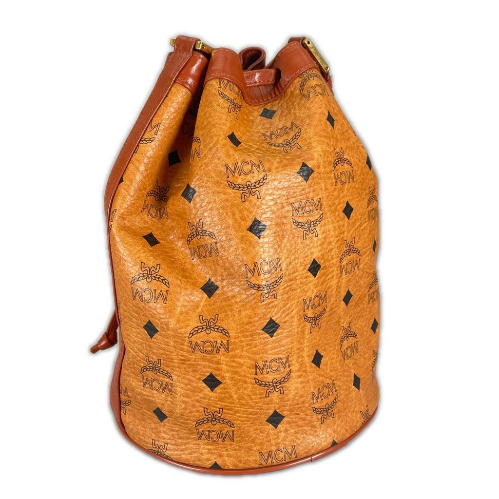 MCM Vicetos Handbag Brown Women Drawstring bag used