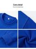 Unisex 430g Heavyweight Round Neck Sweatshirt - Solid Color, Basic Style, High-Quality Cotton Feel