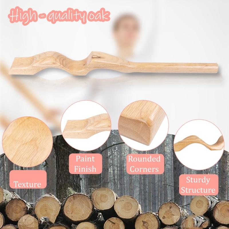 Ergonomic Ballet Stretching Device Elastic Stretch Band Wooden Ballet Foot Stretcher Set for Muscle Stretching Exercises