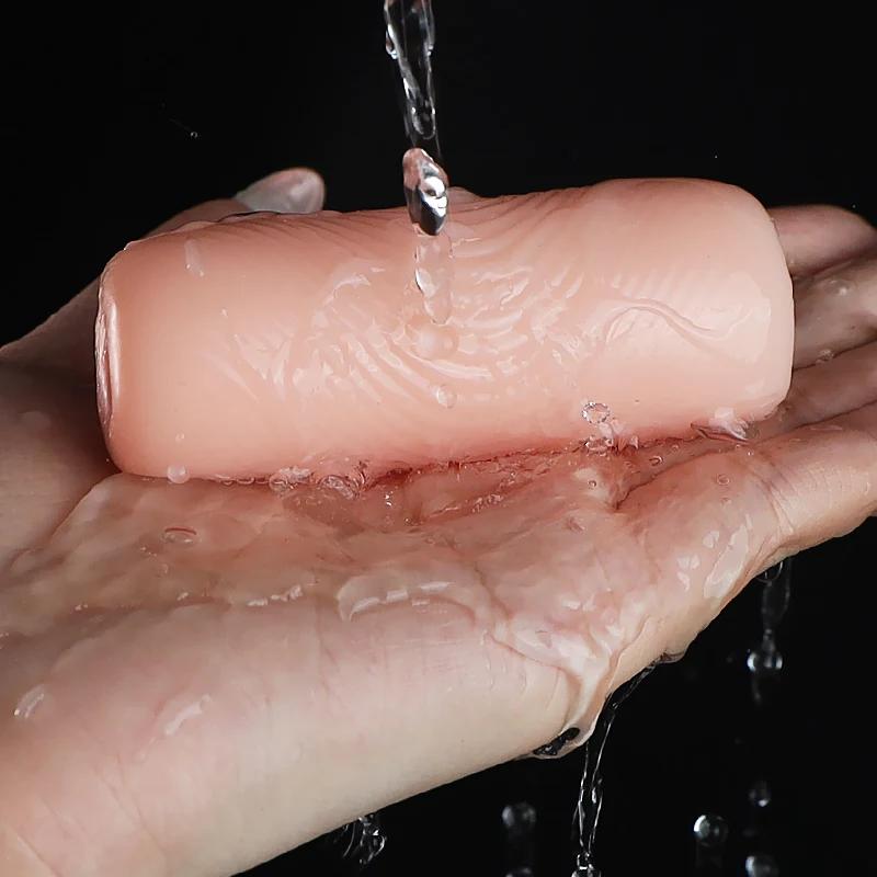 Male Portable Masturbator Cup Adult Sex Toys For Men Soft Vagina Anal Masturbator Sex Products for Men Mini Penis Trainer