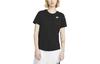 T Shirts Women's Black Crew Neck Moderate Straight Fit DX7903-010