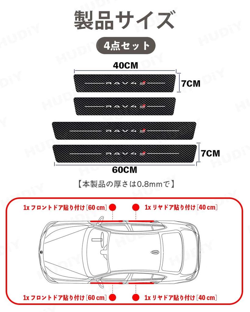 HUDIY RAV4 XA60 Series 2025 Exclusive Scuff Plate Side Step