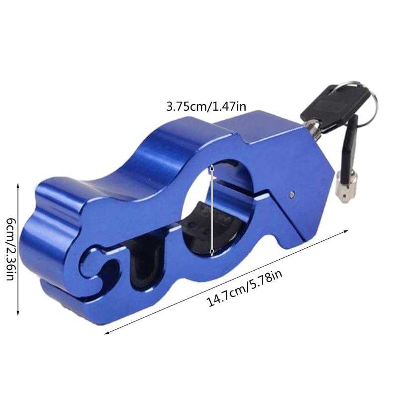 Handlebar Throttle Security Lock for Dirt Street Bikes Anti-Steal Lock Pull Rod