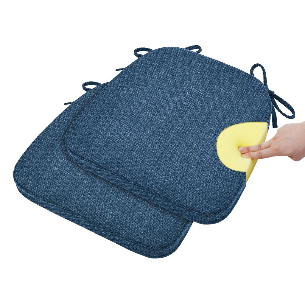 TanYoo Chair Cushion for Plump and High Chair Dining Hurt Your 43 X 40 X 4 Cm Zabuton with Set of 2 Cushion, Zabuton, Chairs, Resilience, Pad, Chair,