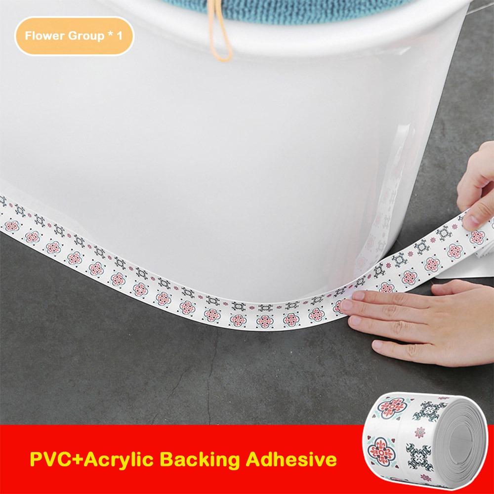 

Waterproof Caulk Tape Self Adhesive Mold-proof Sealant Strip Oil-resistant Flexible Toilet Edge Protector 3.8cm-1.5m