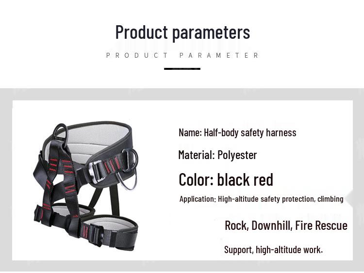 High-Altitude Safety Harness: Fall Protection Electrician Belt with Waist Support for Outdoor Rescue & Rappelling