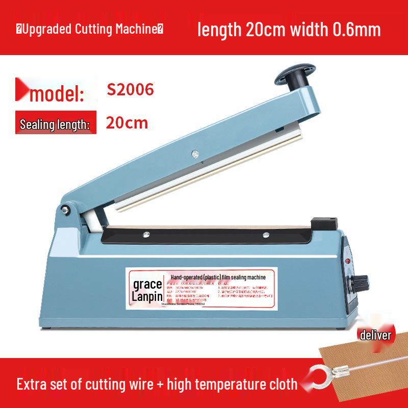 Compact Manual Heat Sealer for Mooncake, Tea, Kraft Paper, and Flat Plastic Bags