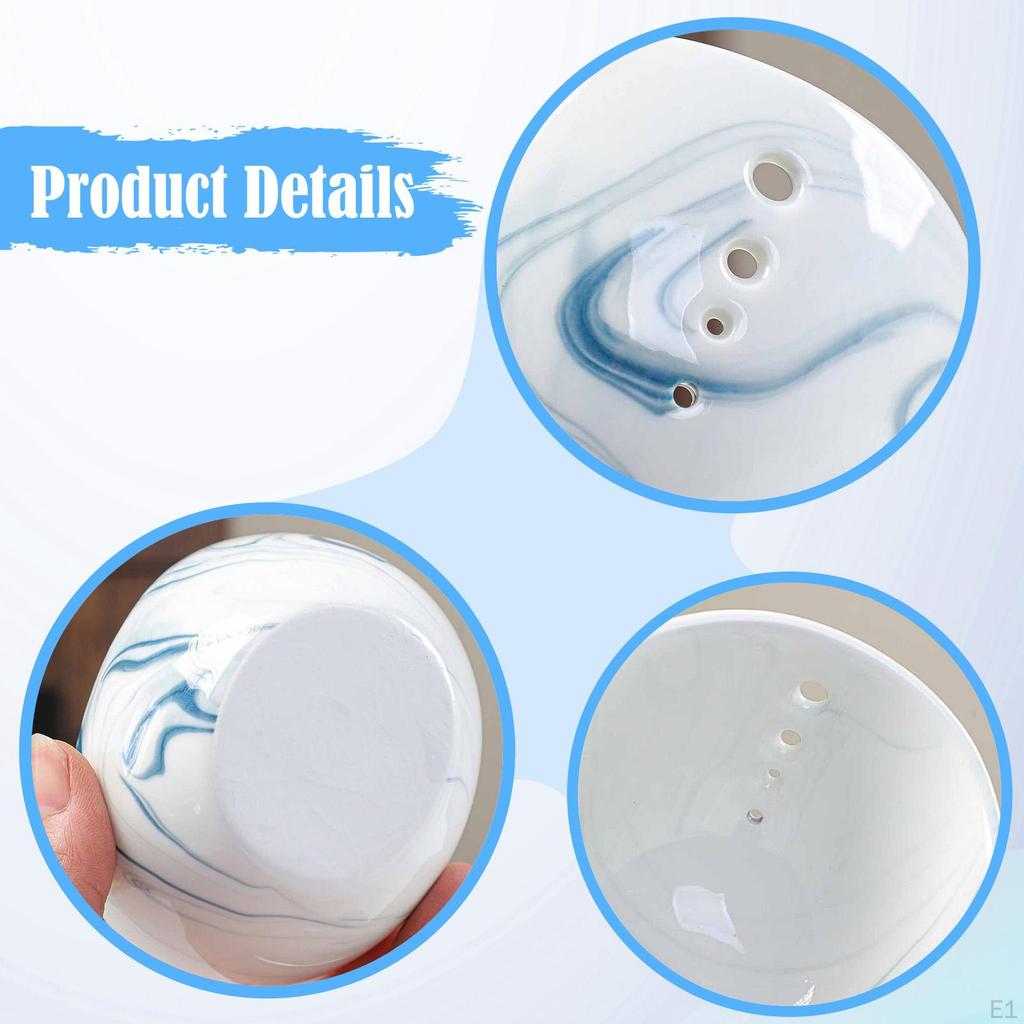 Keramická miska na loupání bylinek Kuchyňský nástroj Ergonomický separátor listů pro oddělení listů a stonků