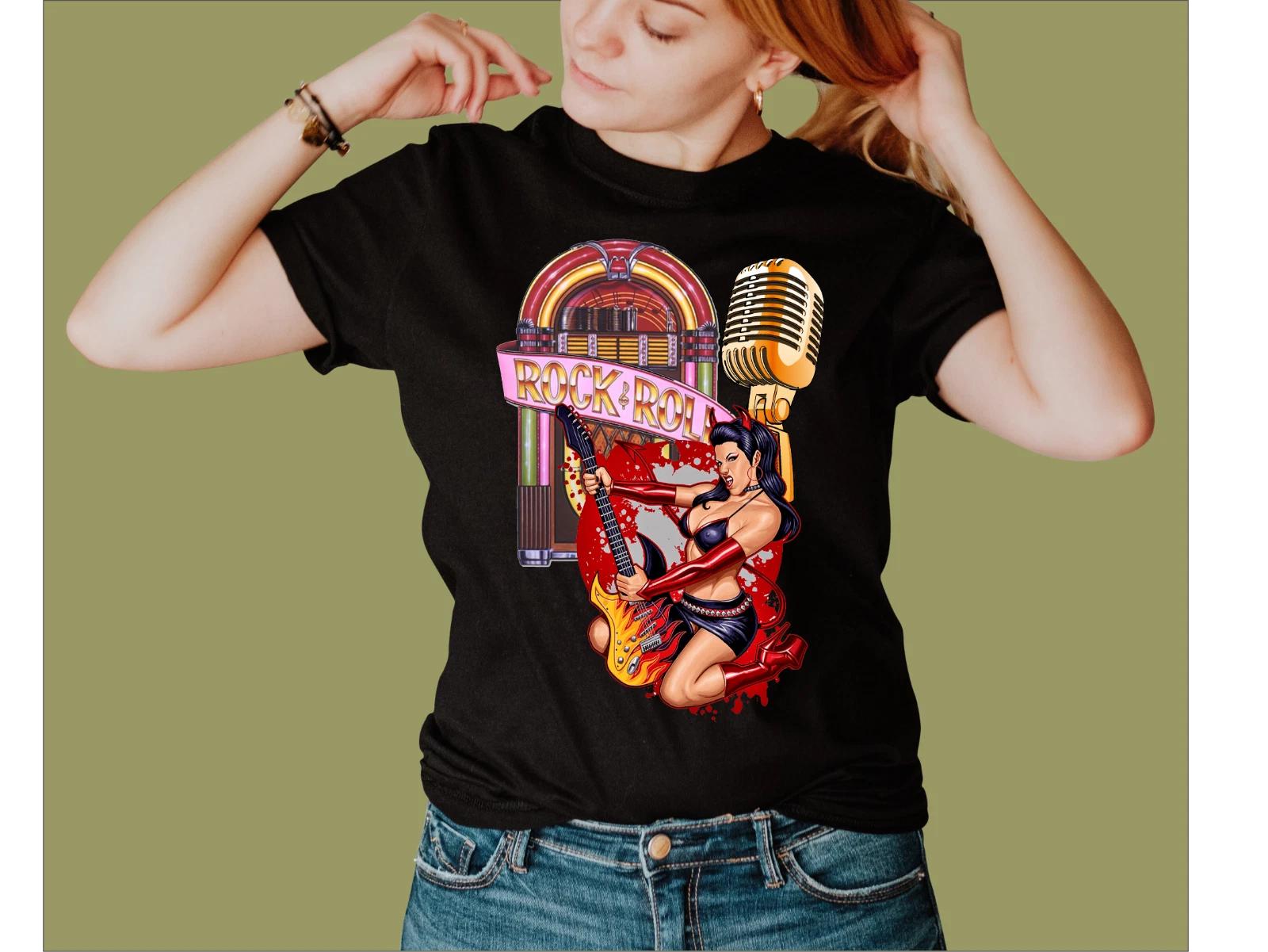 ROCK N ROLL T-SHIRT L