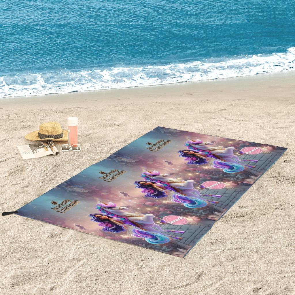 Unicorn Academy Beach Towel Soft Microfiber Quick Dry Absorbent Quick Towels For Swimming