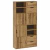 VidaXL Armoires latérales 4 pcs ODDA 40x24x79 cm bois massif pin, armoire, buffet, meuble de rangement de cuisine, meuble de 3365348
