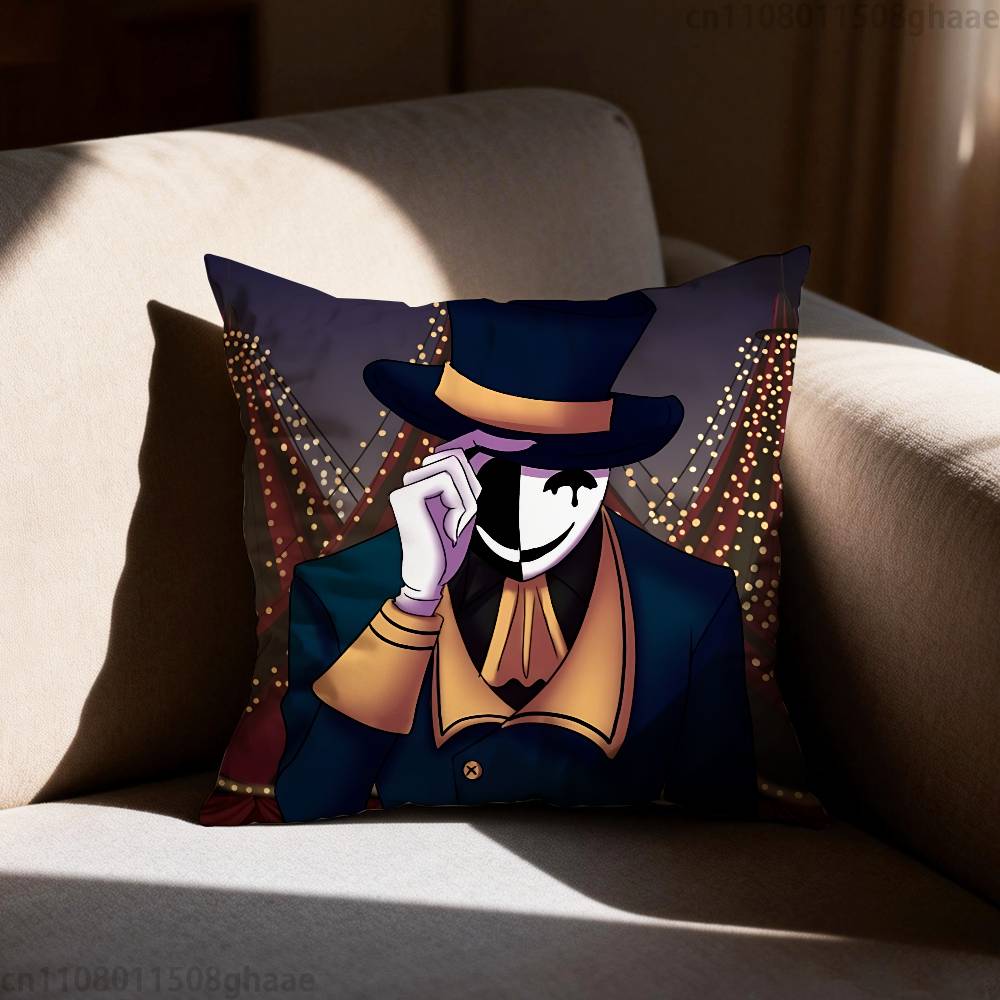 Game The Freak Circus Pillow Case Square DoubleSided Printing Short Plush Sofa Cushion Cover Bedroom Bedside Pillow