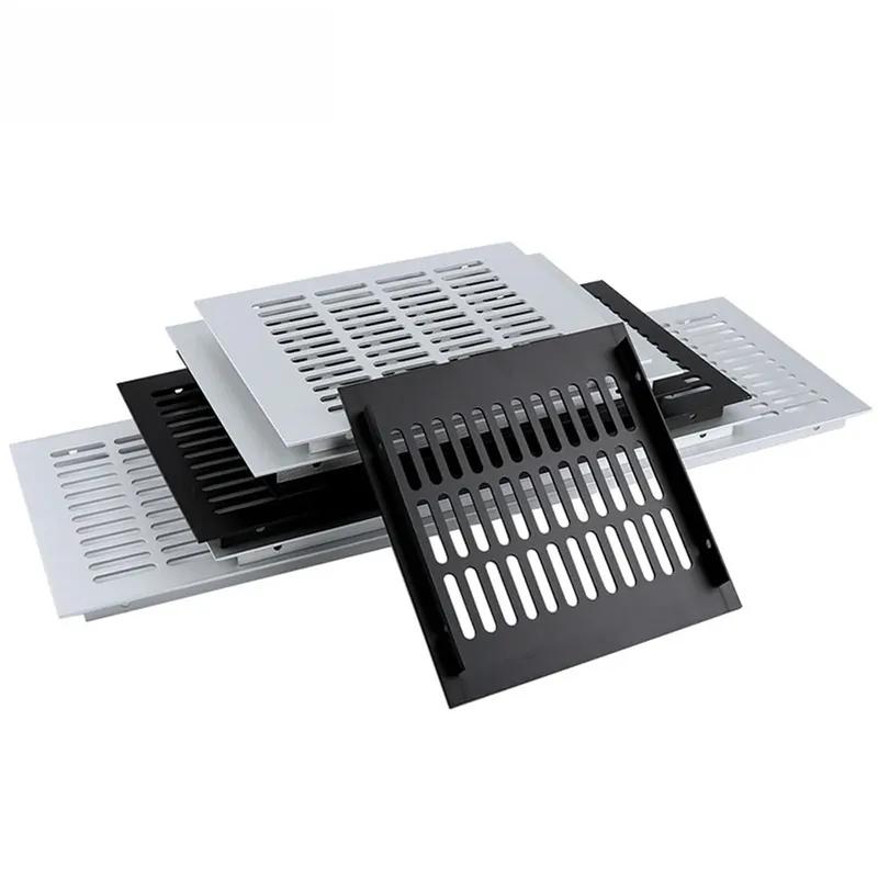 200MM Rectangular Air Vent Cover Aluminum Alloy Ventilation Grille For Wardrobe Shoe Cabinet Closet Furniture Ventilator Mesh