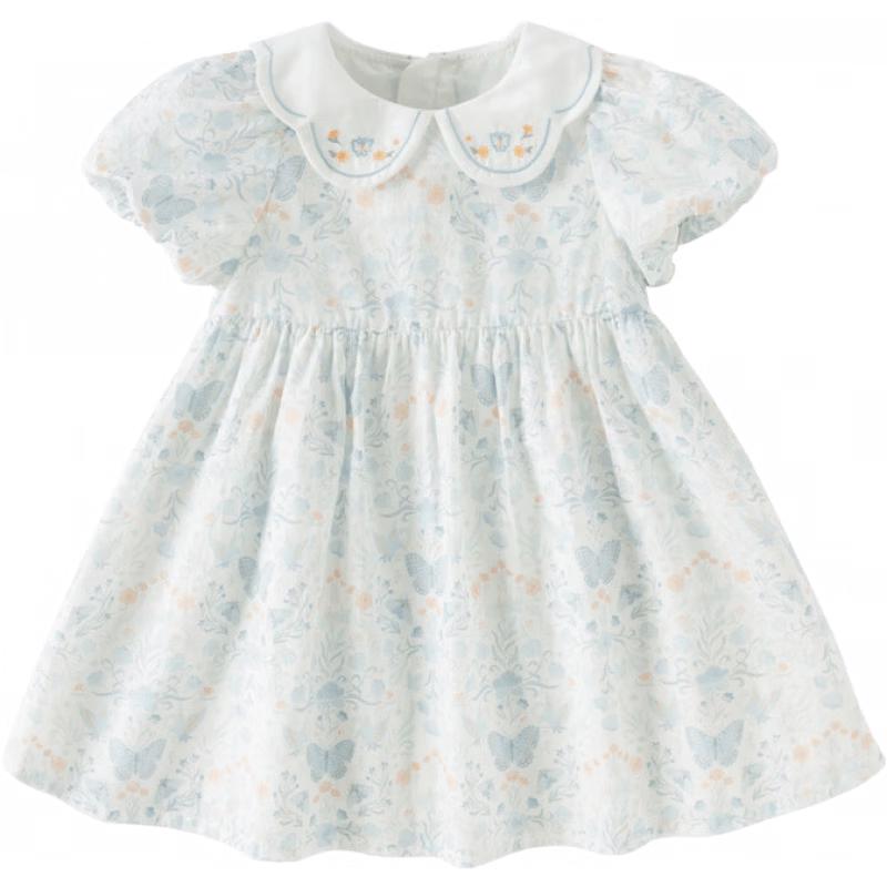 

Dave & Bella Girls Floral Summer Cotton A-Line Dress 110