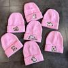Fashion Knitted Hat With Capybara Embroidery Design Suitable For Daily Use
