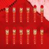 12Pcs/Box Blessing Lucky Red Pocket Original Design Snak Year Red Envelope New Year