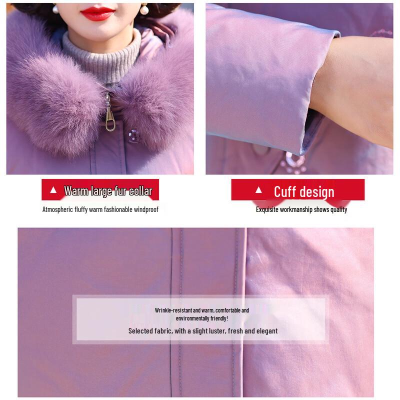 JIANHU Damska Zimowa Kurtka Puffer z 90% Białego Kacze Pióro