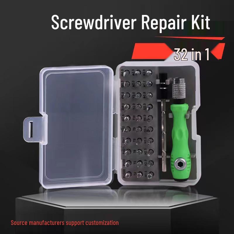32-in-1 Multifunctional Screwdriver Set for Mobile Phone Repair with Phillips Head and CRV