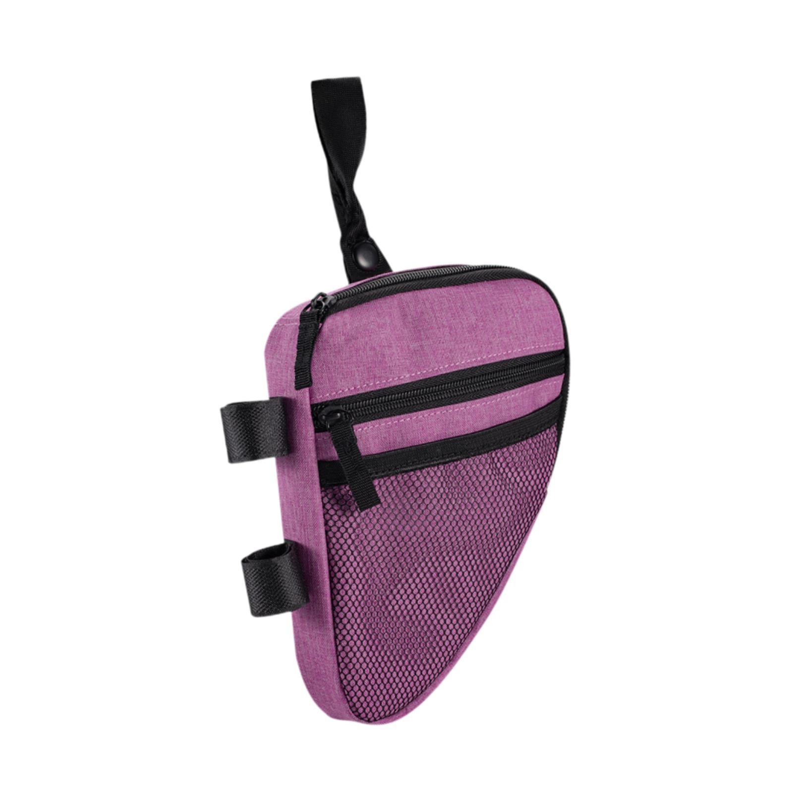 

Universal Polyester Forearm Crutch Bag Water Resistant Accessory Storage Pouch with Zipper Mesh Pocket for Mobility Devices Яскраво-рожевий