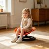 Sensorischer Drehstuhl für Kinder, Drehstuhl für Körperkoordination und Gleichgewichtstraining, Drehbarer Sitz mit Metallbasis, Sensorisches Sit-and-Spin-Spielzeug für