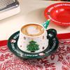 2025 New Ceramic Holiday Mugs Covered and Spattered Ideal for Christmas Gifts and Birthday Presents Coffee Cups Set