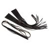 1 Pair Black PU Leather Motorcycle Handlebar Grips with Adjustable Brake Lever Tassels Stylish Fit for Street Bikes Motorcycle Accessories