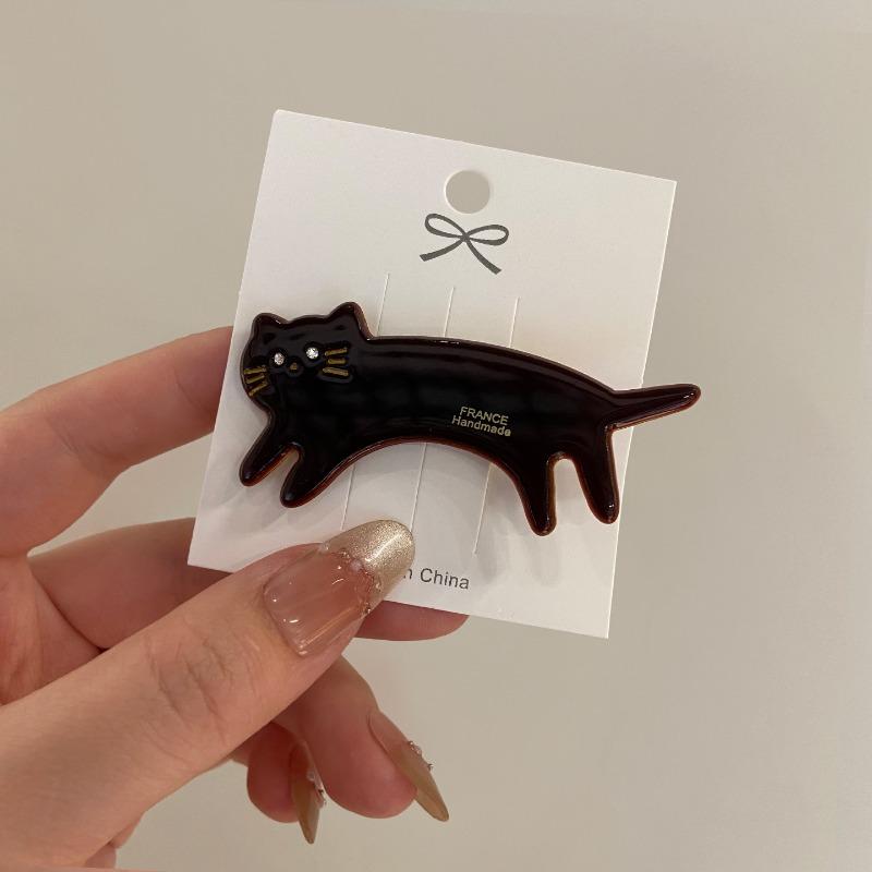 Korean Cute Cat Hairpin Side Clip Side Forehead Broken Hair Bangs Duckbill Clip Cute Headdress Female Hair Accessories