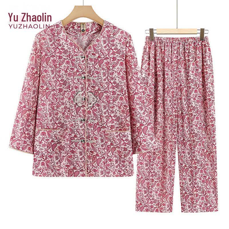 YUZHAOLIN Elderly Women's Summer Homewear Set
