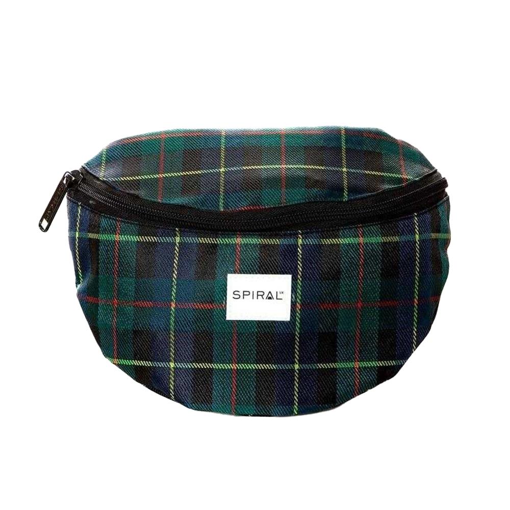Spiral Plaid Bum Bag