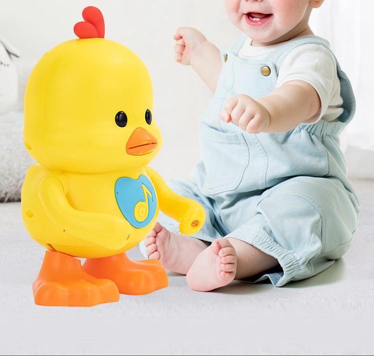 Dancing Cute Duck Electronic Music Light-Up Toy - Same Style As Douyin