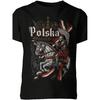 Unisex T-Shirt | Polish Hussar Knight Patriotic Eagle with Eagle | Casual Crew Neck, Slight Stretch Fabric, Regular Fit, Geometric-Pattern, Perfect