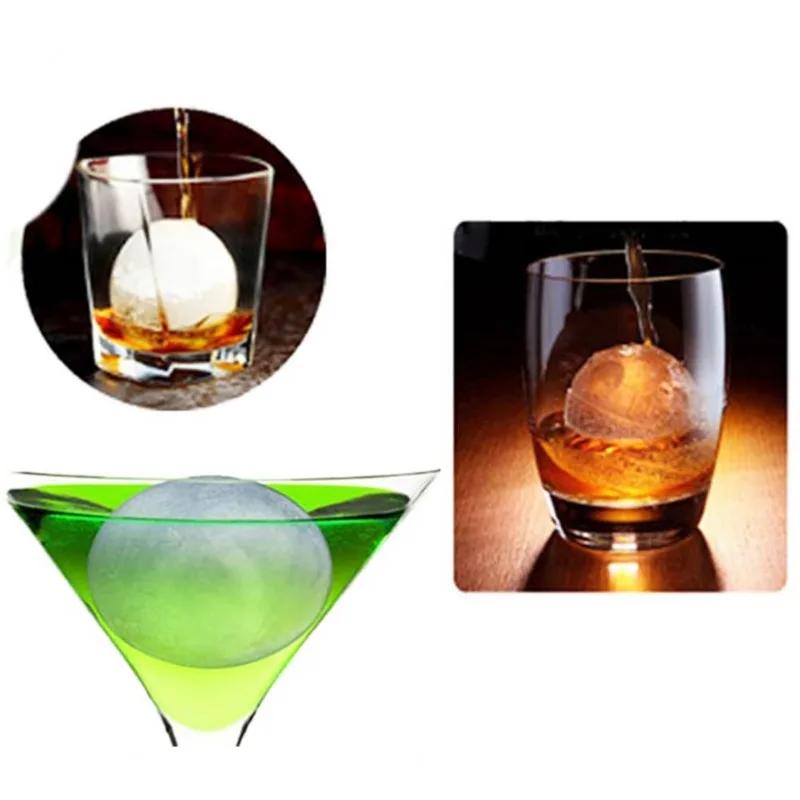 6 Cavitie Circular Ice Hockey Mold Silicone Ice Cube Mold DIY Ice Ball Round Jelly Making Mould For Cocktail Whiskey Drink Molde
