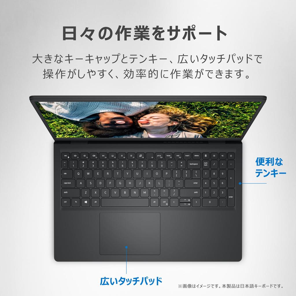 Dell Inspiron 15 3520 Intel Core 16GB 512GB Office Windows Carbon Repair Service 15.6-inch Laptop, i5-1235U, Memory, SSD, 2021, 11, Black, 1-Year