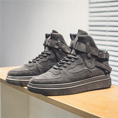 Scarpe da Skate Retro da Uomo High Top con Suola Platform Comode Traspiranti Sneakers Casual Sportive Streetwear Vintage Chunky Calzature
