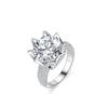 S925 Silver Ring Moissanite Moissanite 5 Carat Engagement Ring Wedding Ring Gift for Girlfriend Exquisite Jewelry Gift