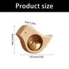 Decorative Wooden Bird Shape Magnetic Doorbell Metal Shopkeepers Bells for Refrigerator Entrance Wall Store Door Chimes