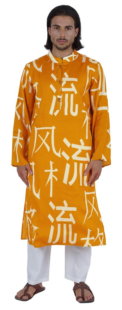Atasi Traditional Party Wear Long Sleeve Kurta  Mandarin Collar Neck Casual
