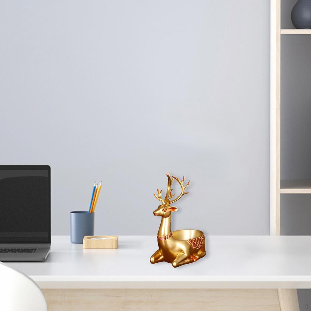 Schreibtisch-Organizer mit Tierskulptur und Bonbonschale für Zuhause und Büro